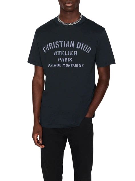 oversized 'christian dior atelier' t-shirt|Dior Oversized Christian Dior Atelier T shirt Black.